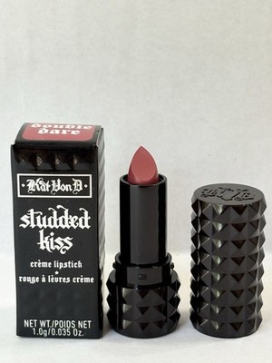 Kat Von D Studded Kiss Lipstick DOUBLE DARE 0.035 oz Travel Size New WITH Box