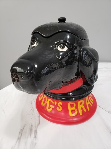 My Dogs Brain Stephen Hunek Gallery Rare Cookie Jar Dog Mountain Adventures