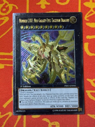Number C107: Neo Galaxy-Eyes Tachyon Dragon [Ultimate Rare] PRIO-EN041 YuGiOh Primal Origin card