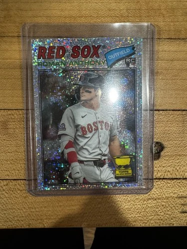 2026 Topps Heritage Baseball Roman Anthony Silver Sparkle Chrome Rookie Card #86