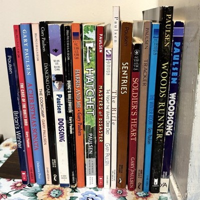 GARY PAULSEN Winter Room eighteen 18 childrens books Hatchet 1983-2009 Dogsong