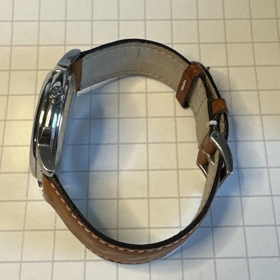 Rotor duplo automático Perrelet 1290 nº 197 faixa de avestruz 36,5 mm  - Imagem 3 de 4