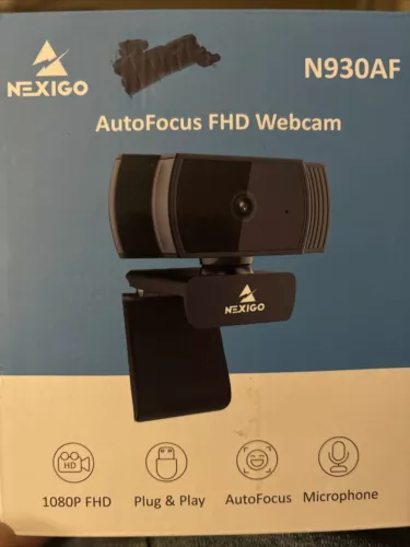 NexiGo N930AF Webcam with Software Control Stereo Microphone & Privacy Cover