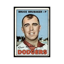 1967 Topps Bruce Brubaker Dodgers #276