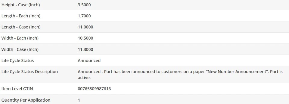 Filtro de aceite tipo OEM WIX para PONTIAC PARISIENNE 1980-1982 V6-3,8 L Foto 4 de 4