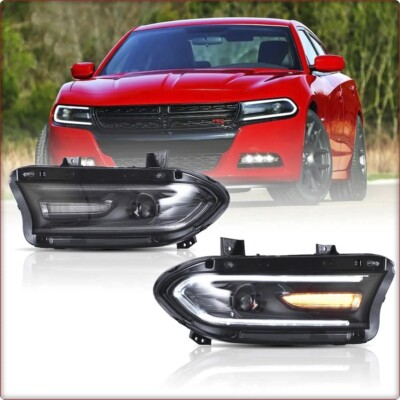 2x SCHEINWERFER HAUPTSCHEINWERFER FÜR DODGE CHARGER 2015 - 2023 LED / EU