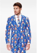  OppoSuits - Giftmas Eve -Size 40, Brand New Christmas Suit NWT In Box