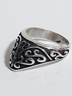 Men's Ethnic Faith Ring 925 Sterling Ring Man Ethnic $