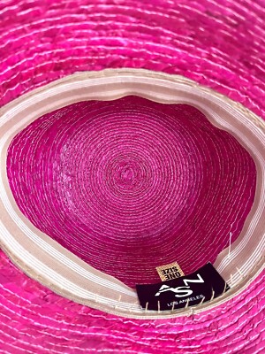 ASN 100% Palm Leaf Pink Florette Sun Hat O/S $89 | eBay UK display picture 2