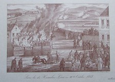 Scene bei der Herrnalser Linie am 30ten October 1848 FRANZ WERNER Faksimile