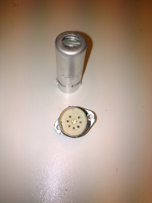 10 pcs CERAMIC SOCKETS PLK7-E-60 (ПЛК7-Э-60) 7 PIN TUBE with ALLUMINIUM SHIELD