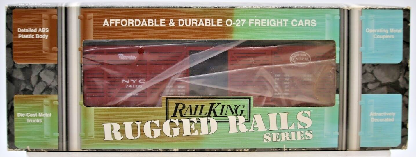MTH Rail King O27 Gauge NYC Stock Car 33-7701 New 1:48 Scale NIB