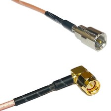RG316 FME MALE to SMA MALE ANGLE RF Cable Rapid-SHIP LOT