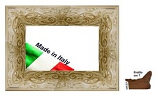 Cornice classica in legno tinta Avorio per quadri,tele,specchi -Spes.cm 7