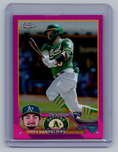2023 Topps Chrome Pink Refractor #175 Shea Langeliers Rookie RC Athletics A0393