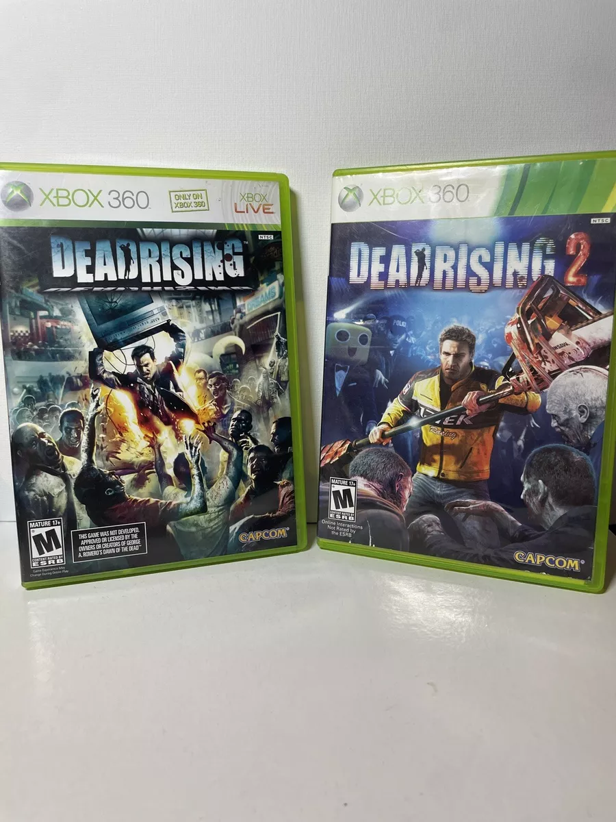 Dead Rising 1 and 2 Game Lot Microsoft Xbox 360 Tested Capcom Zombie Hunting