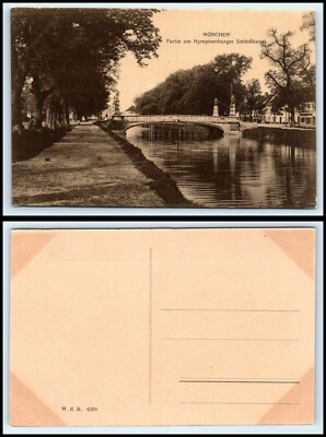 GERMANY Postcard - Munich, Nymphenburger Schlosskanal F17
