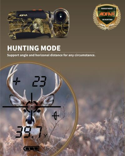 HX-1200T Entfernungsmesser Jagd 5-1200 Yards Winkel und horizontalem Abstand ... - Bild 3 von 6