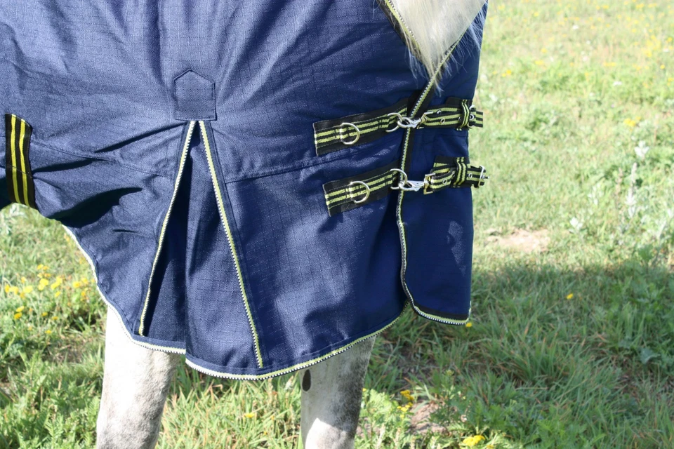 High Neck Regendecke Weidedecke 1200D Paddockdecke Stalldecke Pferdedecke Decke - Bild 2 von 4