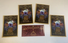 MASTODON Crack The Skye/Blood Mountain 5 PROMO STICKERS for cd TROY SANDERS Mint