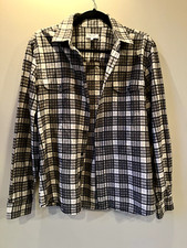Reiss - Grey, Black and White Checkered Shirt - Men's - Size L