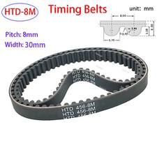 HTD-8M Timing Belt Pitch 8mm Close Loop Rubbe...
