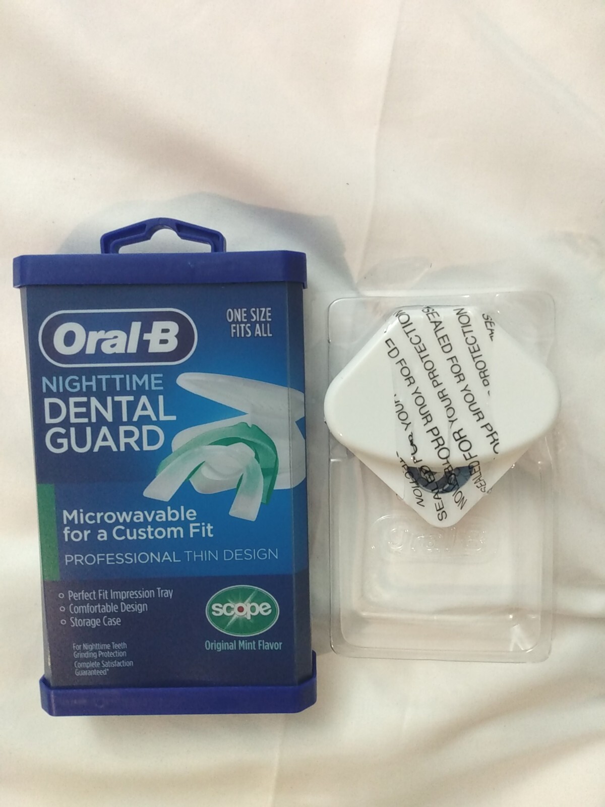 OralB Nighttime Dental Guard, Professional Thin Design, 1 Size Fits