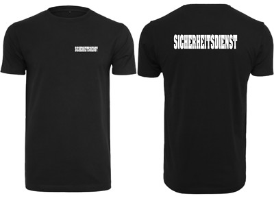 Herren T-Shirt Sicherheitsdienst Security Türsteher Einsatzshirt S bis 8XL