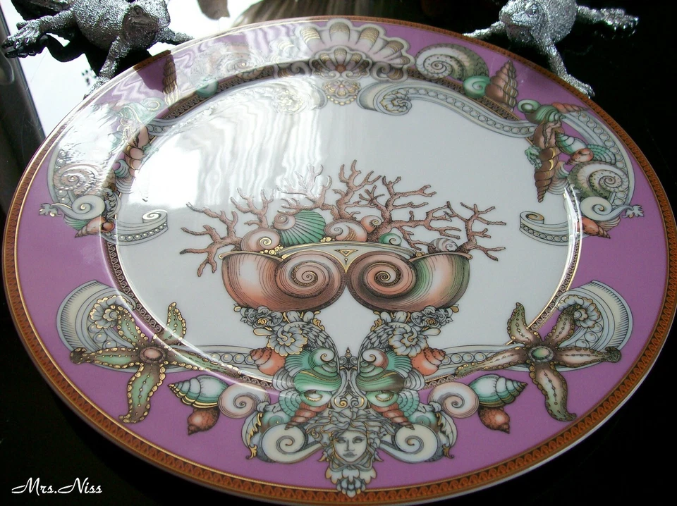 Rosenthal Versace Les Ètoiles Etoiles de la Mer Purple 1 x Platzteller 33 cm NEU