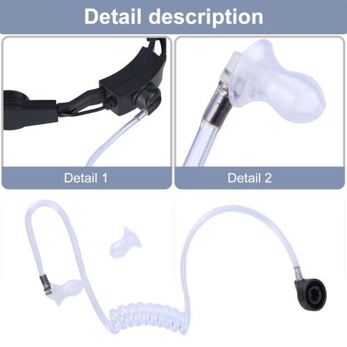 Professional Microphone Earpiece Headset Headphone For P6600 MTP3150 Radios - Zdjęcie 7 z 8