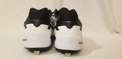 Under Armour Heater Low ST Baseball Cleats 1265962-011 Size 16 Black White - Picture 4 of 7