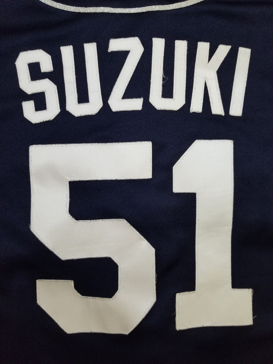 Rare Vintage Majestic Seattle Mariners Ichiro Suzuki #51 Blue | eBay