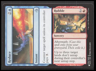 MTG Reduce // Rubble 216 Uncommon Amonkhet Card CB-1-3-B-23