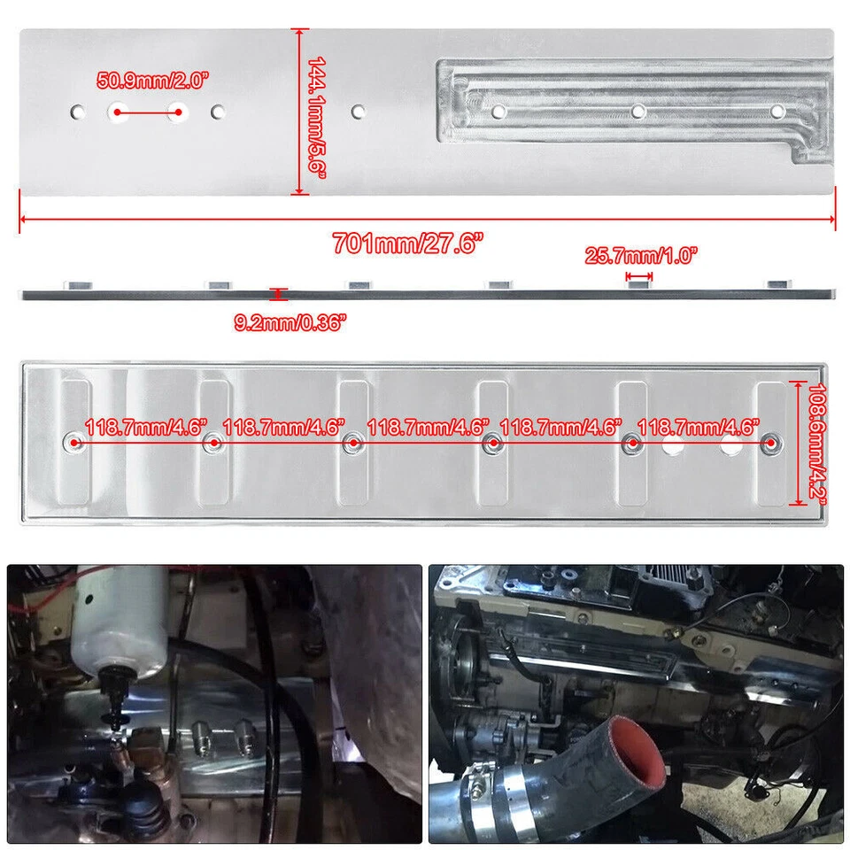 Kit de cubierta Billet Tappet para 89-02 Cummins 5.9L 12v 24v Dodge Ram 1500 2500 3500 Foto 2 de 4