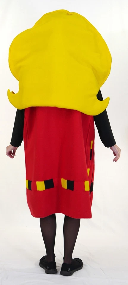 Disfraz de mascota pelo rubio Bouffant - Talla adulto - Cabeza/Vestido/Camisa - Pelo grande Foto 4 de 4