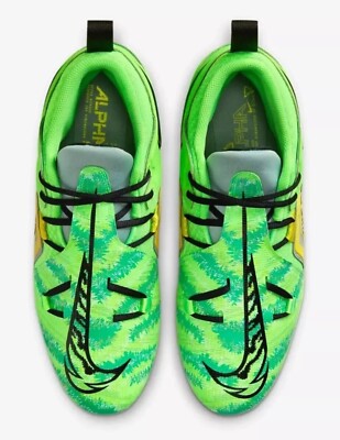NEW Nike Alpha Menace Pro 3 Football Cleats Shoes, Green/Yellow