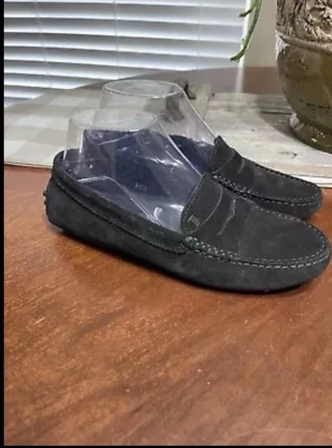 MOCASSINI TOD’S GOMMINO PENNY MOCASSINI SCARPE DA GUIDA IN CAMOSCIO NERO 36 5 slip on