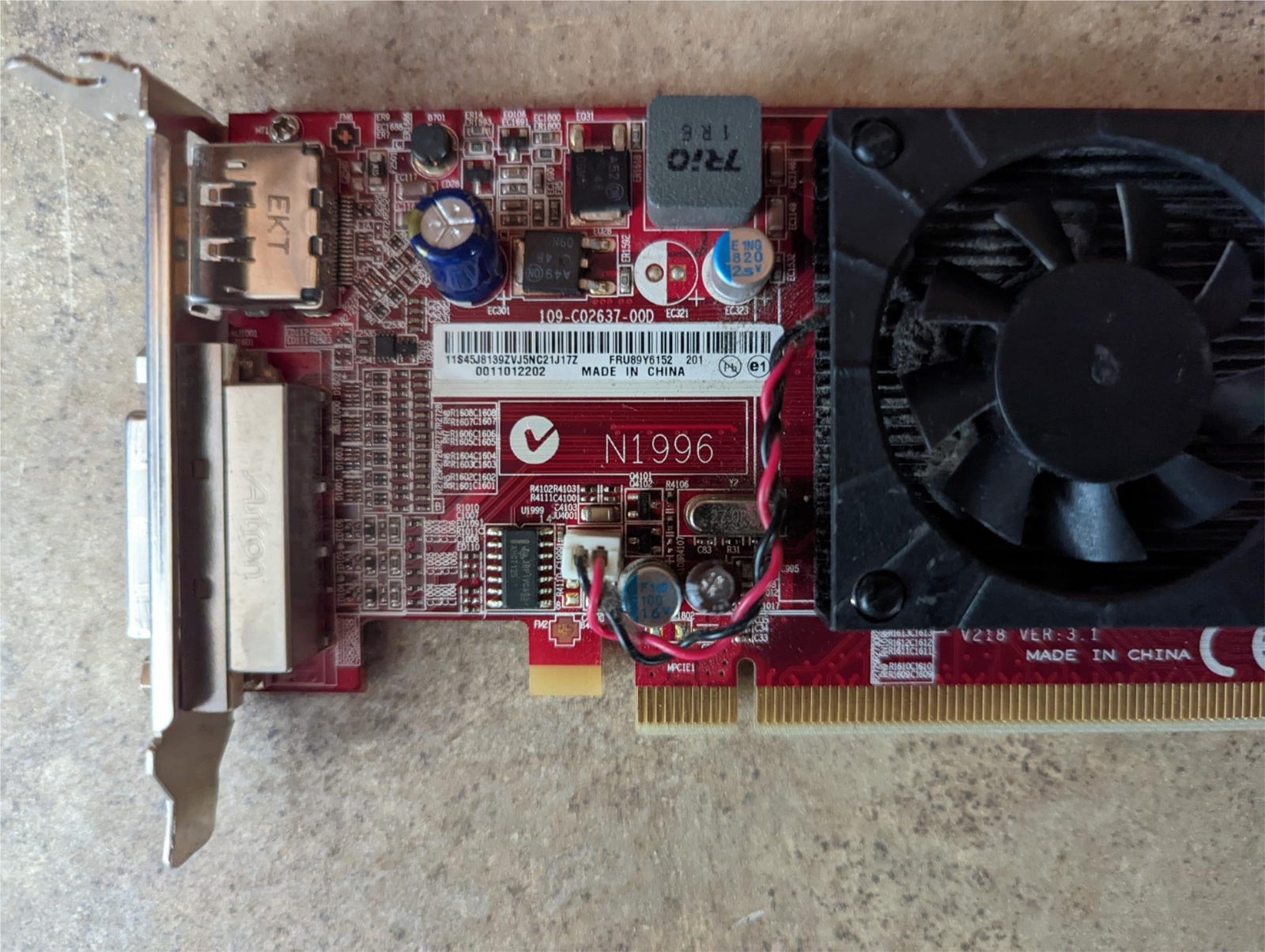 IBM Lenovo ThinkCentre M91p AMD Radeon HD 5450 512mb Video Card  