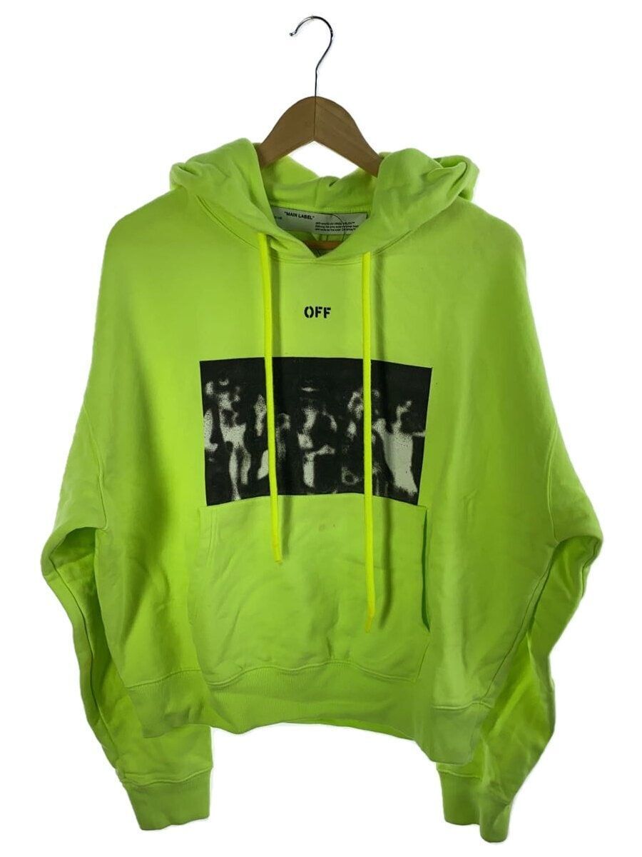 OFF WHITE X NIKE Felpa con cappuccio OFF WHITE M cotone verde con macchia frontale usata
