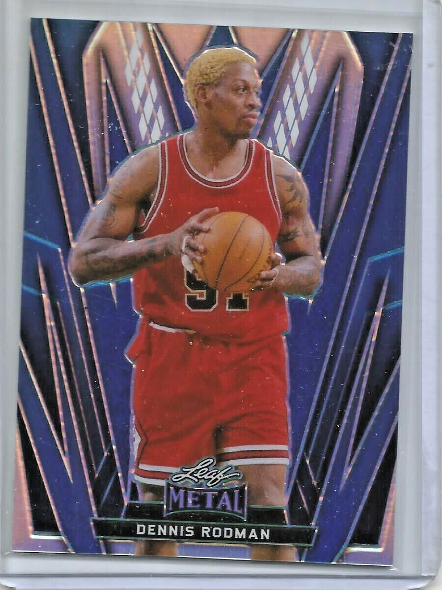 DENNIS RODMAN FINEST 289枚 GOLD REFRACTOR Dennis Rodman 2024 The National Exclusive Leaf Metal Blue