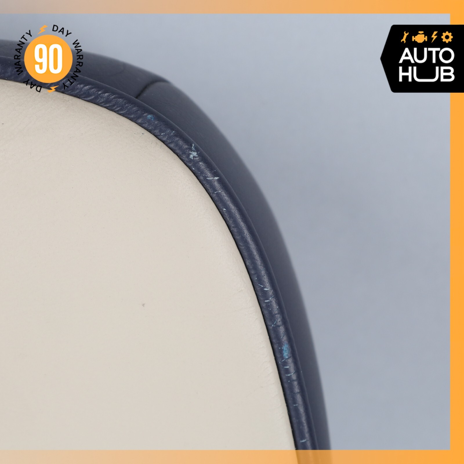00-04 Aston Martin DB7 Front Left or Right Seat Headrest Beige / Blue OEM 23k