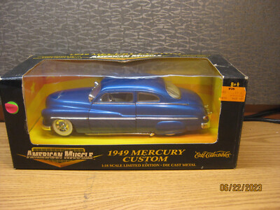 1/18 1949 MERCURY CUSTOM, IN BLUE BY ERTL/AMERICAN MUSCLE 1/18 1949 MERCURY CUSTOM, IN BLUE BY ERTL/AMERICAN MUSCLE