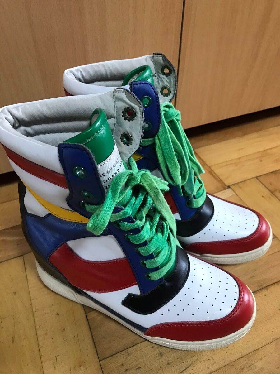 Marc By Marc Jacobs Wedge Sneakers Multicolor Hidden Heel Marc By Marc Jacobs Wedge Sneakers Multicolor Hidden Heel