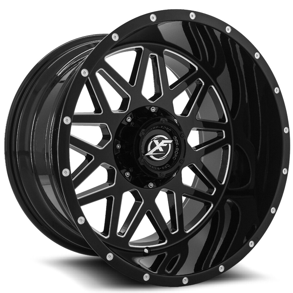 20x9 XF OffRoad XF211 Gloss Black & Milled Wheels 5x5/5x5.5 (12mm