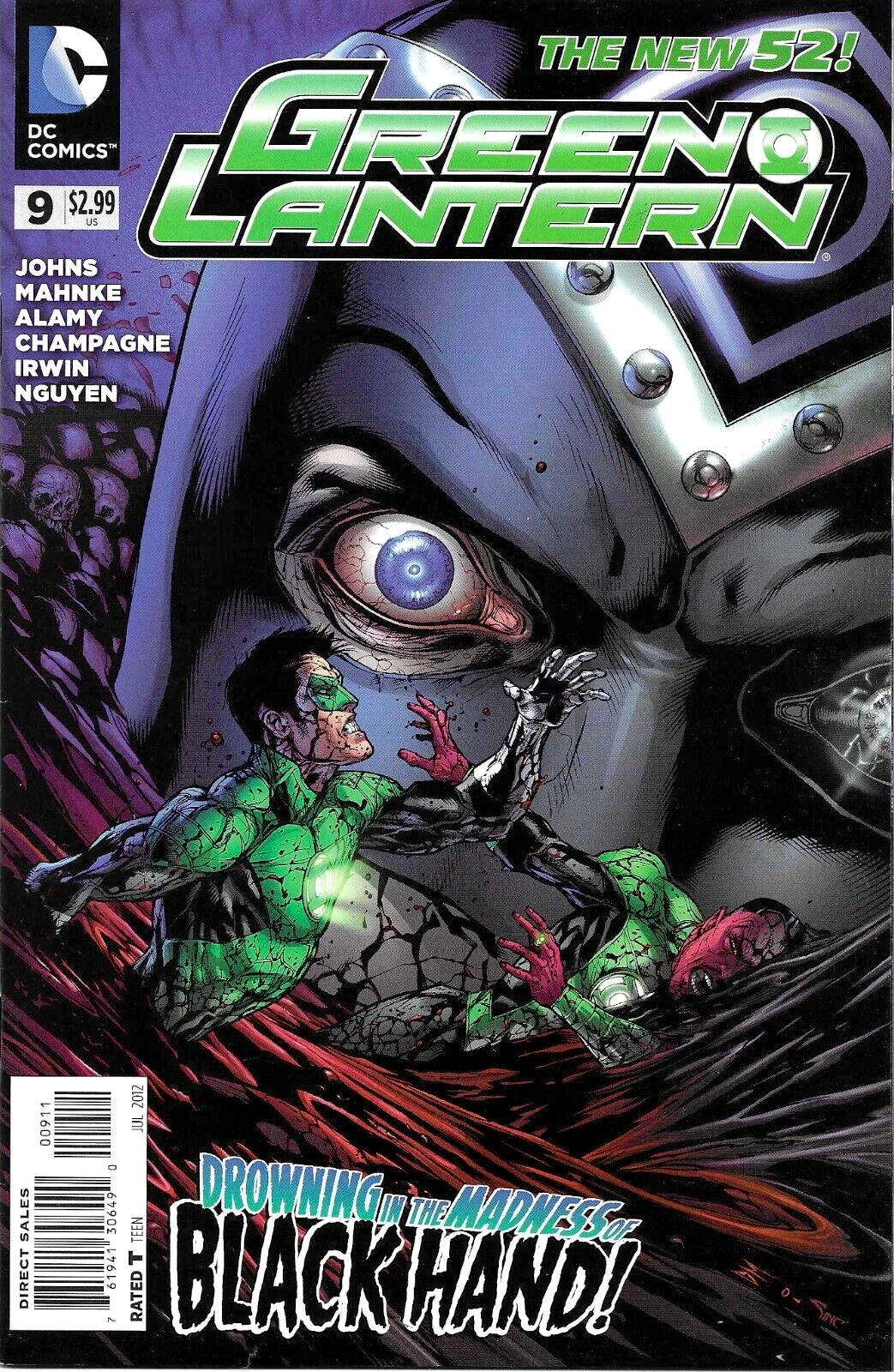 GREEN LANTERN #9 (VOL 5)  THE NEW 52  DC COMICS  JUL 2012  N/M  1ST PRINT