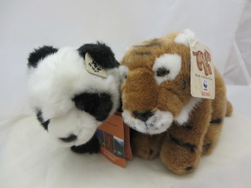 WWF WORLD Wildlife Fund lote de peluche Panda & Tiger 8 en colección - Imagen 2 de 5