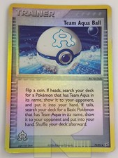 Team Aqua Ball® EX Team Magma 75/95® Reverse Holo Foil® Englisch® Good-