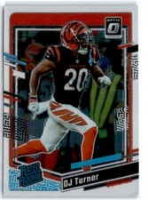 2023 Optic Rated Rookie RC DJ Turner #220 Bengals