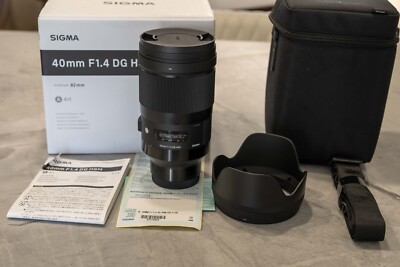 Sigma 40mm f/1.4 DG HSM Art Lens for Sony FE/E - Open Box 