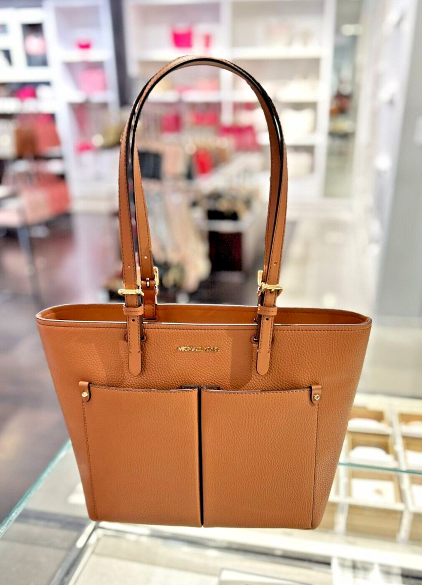 Michael Kors Medium Non-Leather Vegan Double Pocket Tote Shoulder 